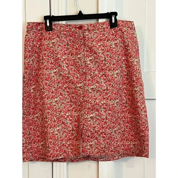 EDDIE BAUER FLORAL PENCIL SKIRT PLUS SIZE 18 - Picture 1 of 6